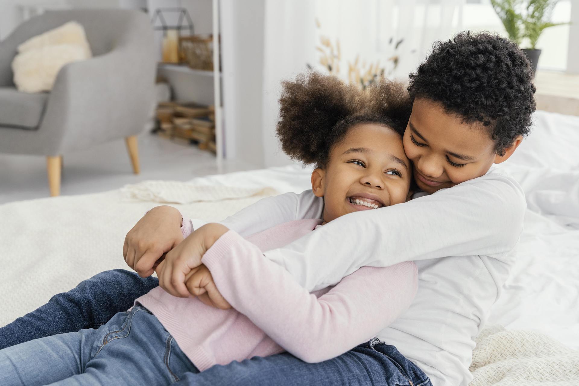 Family reviewing life insurance